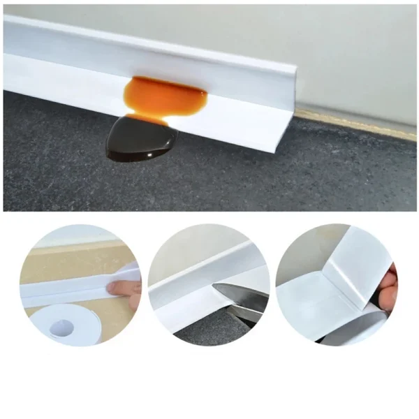1pc Bathroom Waterproof Wall Stickers Sealing Tapes PVC Adhesive Sealing Strips Sink Edge Tape Kitchen Bathroom Accessories - Image 3