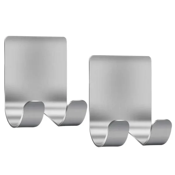 2pcs Razor Holder  Stainless Steel Men Shaving Shaver Razor Stand Shelf Shaving Razor Storage Rack Bathroom Hook Organizer - Image 4