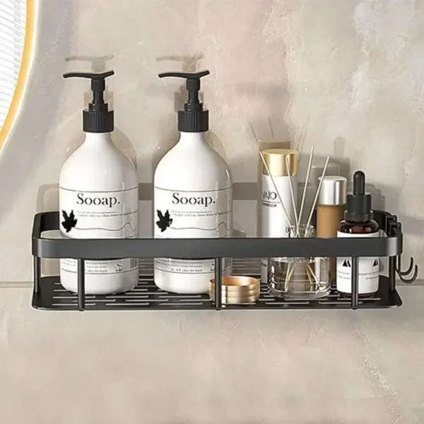 Bathroom Storage Rack, Bathroom Shelves, No-Drill Wall Mount Corner Shelf, Shower Storage Rack Holder - Image 8