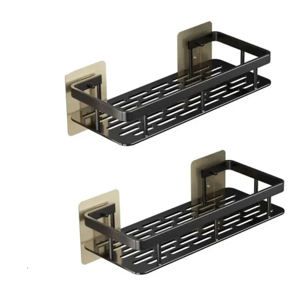 Bathroom Storage Rack, Bathroom Shelves, No-Drill Wall Mount Corner Shelf, Shower Storage Rack Holder - Image 6