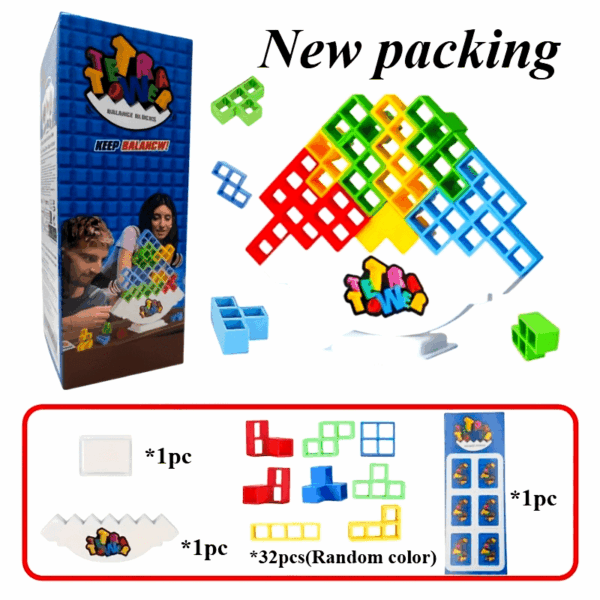 [Fun Balance Toys] Balance Tower Games, Stacking Fun Desktop Toys | Balancing Blocks, Entertaining Party Games | Balance Stacking Toys for Family Games, Gatherings, And Travel - Image 17