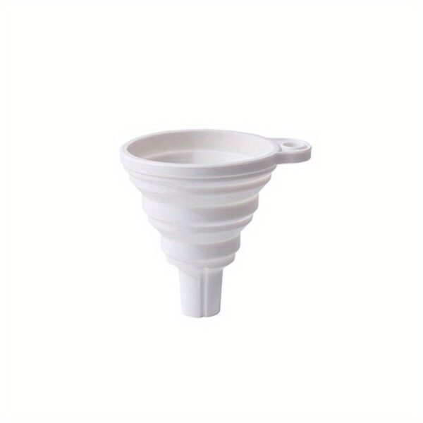 1pc Collapsible Silicone Funnel - Mini, Food-Safe Kitchen Gadget for Easy Liquid Dispensing - Image 3