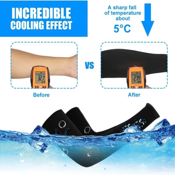 Cooling Arm Sleeves For Men And Women - UV Sun Protection For Golf, Cycling, Running, And Driving - Stay Cool And Protected All Day - Image 7
