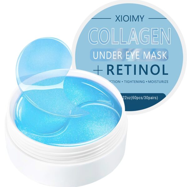 60pcs Xioimy Collagen & Retinol Under Eye Masks - Hypoallergenic Multi-Functional Gel Eye Patches for Tightening, Moisturizing & Firming - European Specialized Skincare for All Light Beige Types, Men & Women, Eye Patches Skincare, Gentle Skincare, Under-E - Image 8