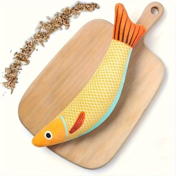1/2pcs Ultra-Soft Crinkle Sound Cat Saury Fish Toy - Interactive Kicker for Indoor Exercise & Endless Fun - Image 4