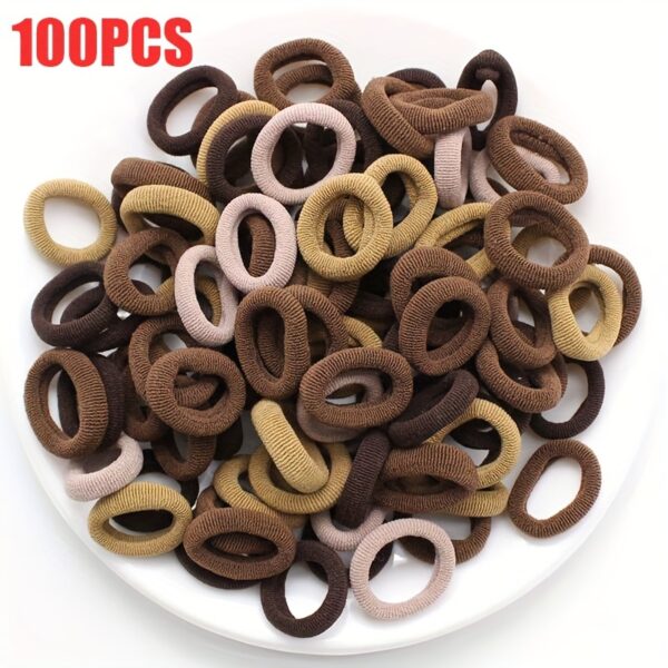 100/300pcs Children's Elastic Hair Rope, Girls Scrunchies Hair Accessories Sets, Ideal choice for Gifts - Image 8