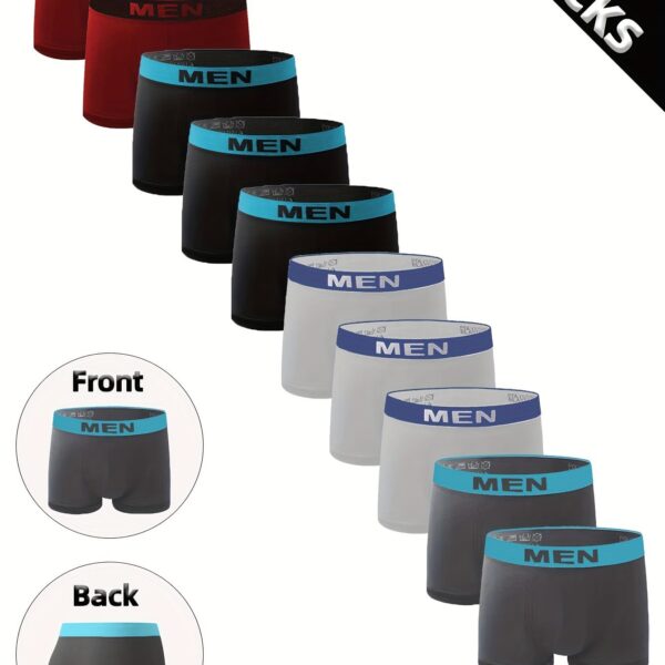 1/3/6 Pcs Men's Breathable Quick-drying Boxer Underwear High Elasticity And Skin-friendly Material Adult Underwear Men's Casual Sports Underwear Suitable For S/M/L Size - Image 18