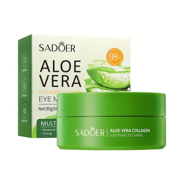 Algae Eye Mask. Collagen Eye Patch, Hydrating and Firming Light Beige Eye Mask - Image 6