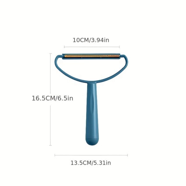 1pc Pet Hair Remover Tool for Dogs - Durable Plastic Lint Roller with Teal Handle, Coat Shaver & Fur Ball Trimmer for Home Use, Pet Grooming Tool|Functional Pet Accessory|Comfortable Grip - Image 2