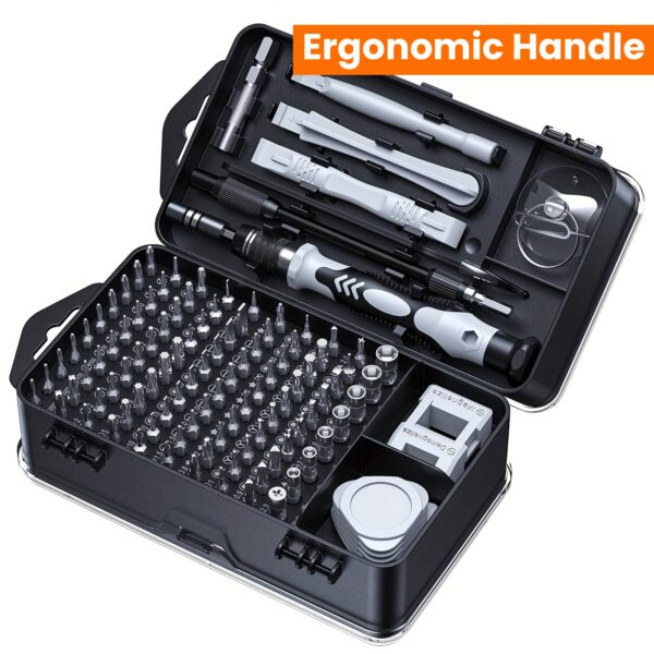 115-in-1 Precision Screwdriver Set, 115-in-1 Magnetic Repair Tool Kit, Anti-Slip Portable Tool Kit, Professional Screwdriver Tool Kit, Ergonomic Handle, Small Screwdriver For Mobile Phone, Computer, Watch, Laptop, Macbook, Glasses, Electronics - Image 12