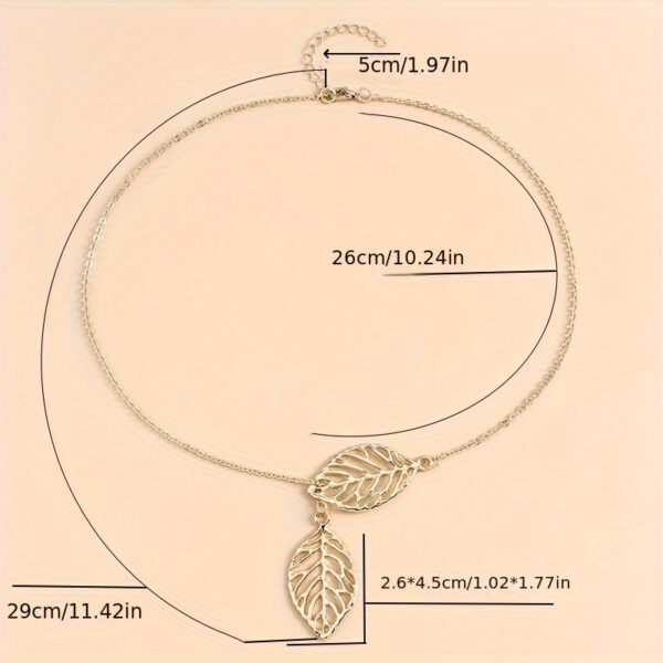 Monochrome Circle With Rod Y-Necklace Alloy Neck Jewelry Simple Style Clavicle Necklace For Women - Image 14