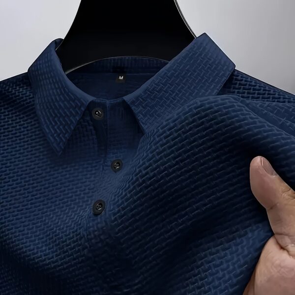 2024 New Men's Ice Sliky Fiber Sports Top - High-end Summer Short Sleeve, Versatile for Golf, Fishing, Basketball, Camping, Gym, Swimming, and Beach - Image 21