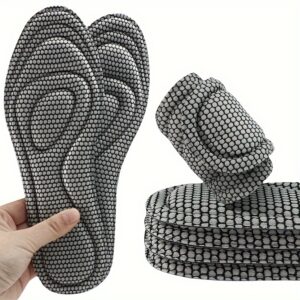 1 Pair Ultra-Comfort 5D Memory Foam Orthopedic Insoles for Men and Women - Anti-Odor, Sweat-Absorbing, Massage, and Arch Support for Running, Sports, and Daily Wear - Breathable, Ergonomic, and Anti-Fatigue Foot Care Solution