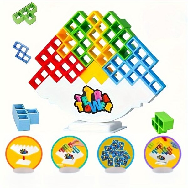 [Fun Balance Toys] Balance Tower Games, Stacking Fun Desktop Toys | Balancing Blocks, Entertaining Party Games | Balance Stacking Toys for Family Games, Gatherings, And Travel - Image 14