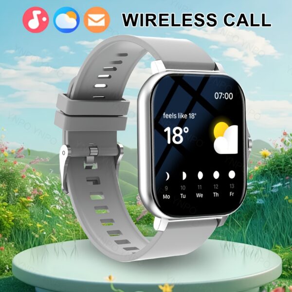 New Smart Watch with Wireless Calling/receiving, Multiple Sports Modes, Camera Control, Message Notification, Borderless Ultra-thin Design, Suitable for Android And iPhone, Unisex As A Gift - Image 16