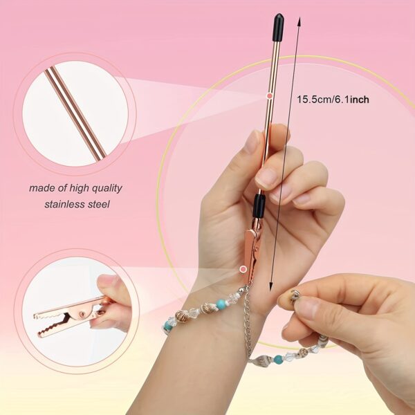 1Pc Easy-to-Use Bracelet Fastening Helper - DIY Jewelry Tool for Repair & Creation with Hook and Clip Features - Crafting Essential - Image 7