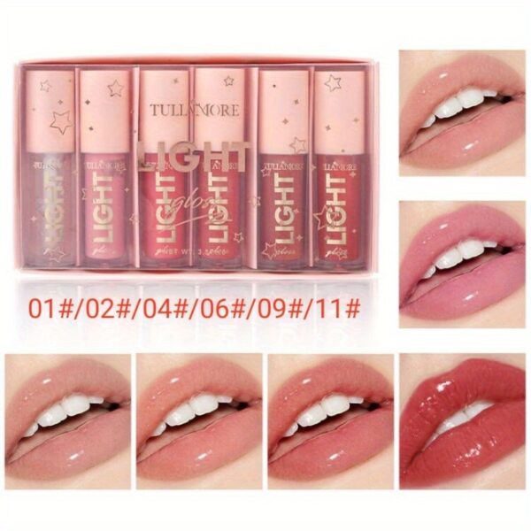 12 colors Moisturizing Candy Lip Gloss - Pearlescent Lustrous Mirror Nude Lip Stain with Natural Lip Gloss Lip Oil Valentine's Day Gifts - Image 20
