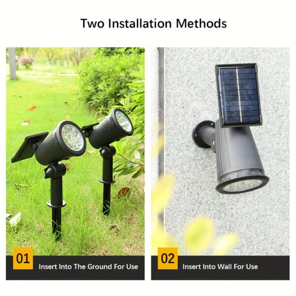 Shenzhi Tech Solar Spot Lights Outdoor, Adjustable Auto On/Off Flag Pole Lights, Landscape LED Lighting Ground Light for Garden Pool Tree Pond and Yard - Image 8