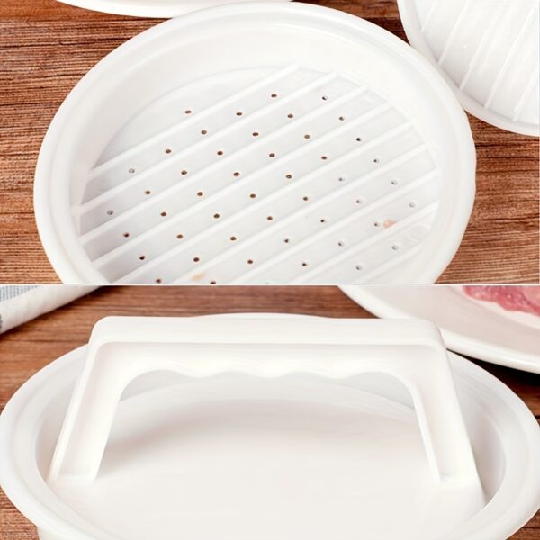 [1pc Non-Stick Burger Press] 1pc Burger Press, Patty Press, Cheeseburger Press, Creative Burger Press, Non-Stick Hamburger Press, Patty Maker Mold For Meat Beef Cheese Veggie, Burger Maker For Outdoor Picnic Grill Barbecue, Kitchen Tools, Kitchen Supplies - Image 10
