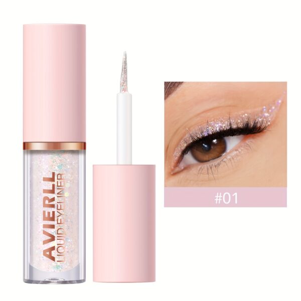 Glitter Liquid Eyeliner Pen, Long Lasting Shimmer Waterproof Colourful Eyeliner, Easy Coloring Smudge Proof Fast Drying Eye Makeup For Music Festival - Image 3