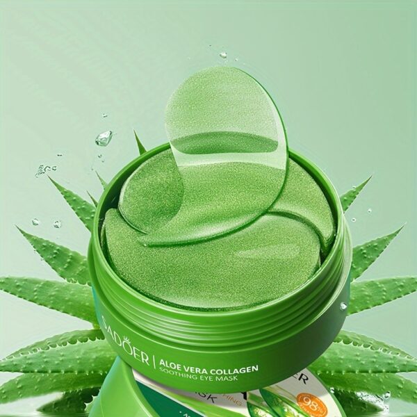 60pcs/Box, Aloe Vera Collagen Crystal Eye Mask Moisturizing And Firming Eye Care Eye Mask - Image 2