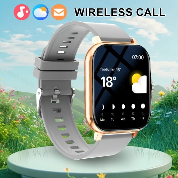New Smart Watch with Wireless Calling/receiving, Multiple Sports Modes, Camera Control, Message Notification, Borderless Ultra-thin Design, Suitable for Android And iPhone, Unisex As A Gift - Image 11