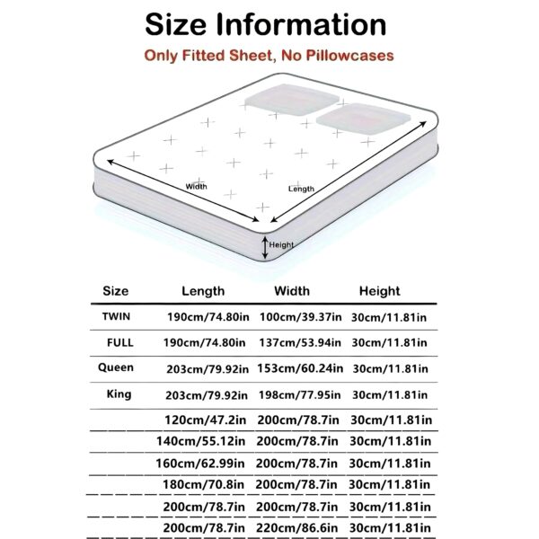 Ultra-Soft High Quality Mattress Protector with Deep Pockets - Solid Color, Geometric Design for Enhanced Sleep Comfort in Bedroom and Guest Room, for Winter - Image 4