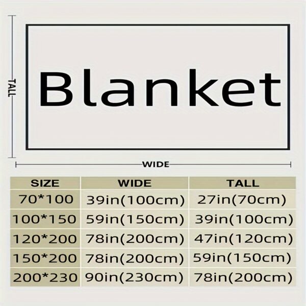 [1pc Cozy Fleece Blanket] 1pc Soft & Cozy Plaid Flannel Fleece Blanket | Multi-Purpose Throw for Adults, Pets, Office, Outdoor Camping, Holiday Gifts | 300-350gsm Knitted Polyester, Multiple Sizes Available, Pet-Friendly, Checkered Pattern - Image 4