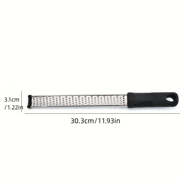 1pc, Multifunctional Stainless Steel Lemon Zester and Cheese Grater - Perfect for Manual Ginger Shredding and Vegetable Grating - Creative Kitchen Gadget for Home Cooking - Image 4