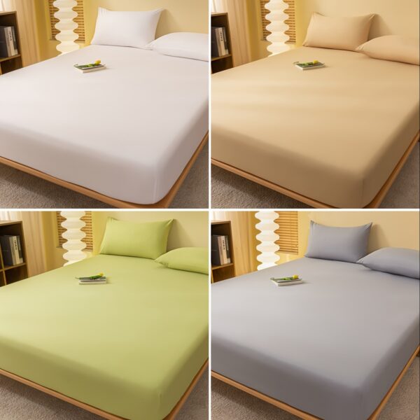 1pc Soft Fitted Sheet, Comfortable and Multifunctional Mattress Protector, Suitable for Bedroom, Guest Room, Apartment, School, Four Seasons Bedding - Image 6