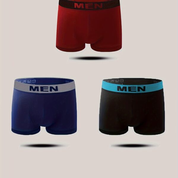 1/3/6 Pcs Men's Breathable Quick-drying Boxer Underwear High Elasticity And Skin-friendly Material Adult Underwear Men's Casual Sports Underwear Suitable For S/M/L Size - Image 12