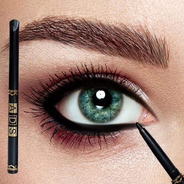 3pcs Black Eyeliner Pencils -Waterproof, Sweatproof & Smudge-Proofwith Easy Twist Application for Flawless Eye Makeup - Image 2