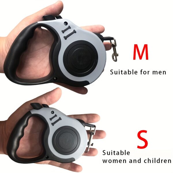 Durable Double Switch Retractable Pet Leash For Dogs - Easy Control And Comfortable Grip - Image 4