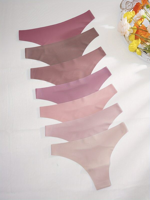 7pcs Women's Panties Multi-color Seamless Sexy Bikini Sports Briefs - Image 3