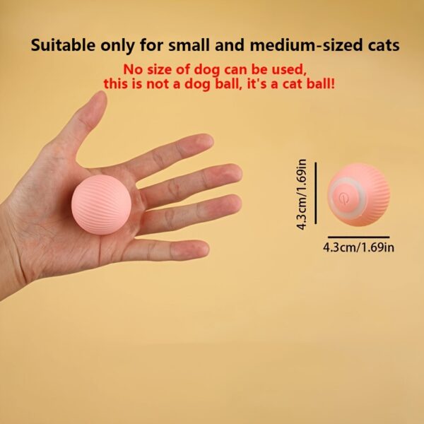 1pc Smart Cat Toys Automatic Rolling Ball Electric Cat Toys Interactive For Cats Training Self-moving Kitten Toys Pet Accessories - Image 4