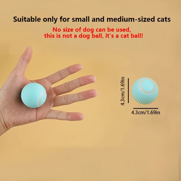 1pc Smart Cat Toys Automatic Rolling Ball Electric Cat Toys Interactive For Cats Training Self-moving Kitten Toys Pet Accessories - Image 2