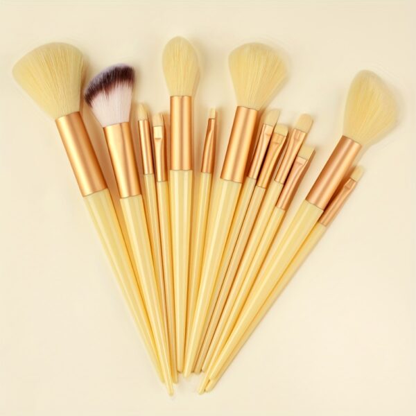 Pro Makeup Brush Set - Soft, Fluffy, Professional Nylon Bristles, ABS Plastic Rod, Unscented, for All Skin Types, Foundation, Powder, Eyeshadow, Kabuki, Blending Beauty Tool - Image 18