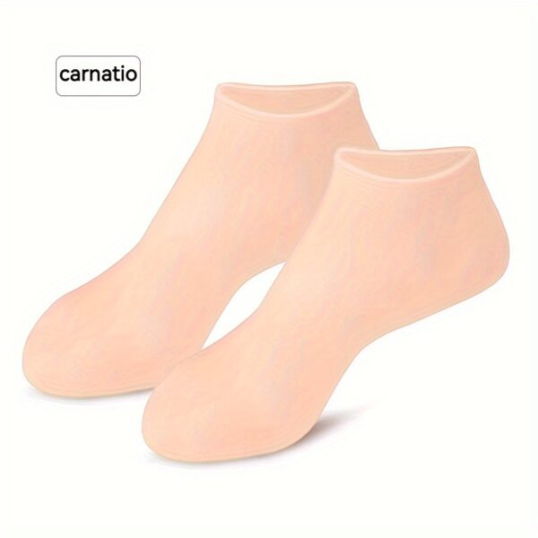 Silicone Gel Moisturizing Socks Aloe Socks Pedicure Socks For Dry Cracked Feet Heel And Softening Rough And Dead Skin - Image 3