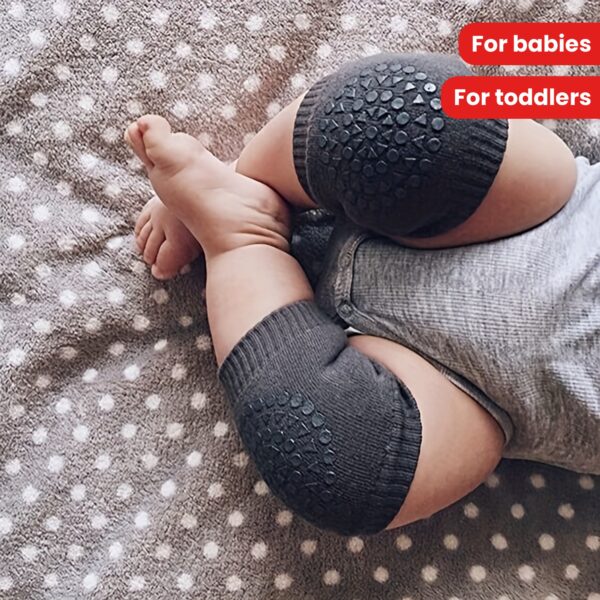 2pcs 5 Colors Soft Elastic Knee And Elbow Brace Pads For Babies And Toddlers - Anti-Slip Crawling Safety Protector And Leg Cushion - Image 17