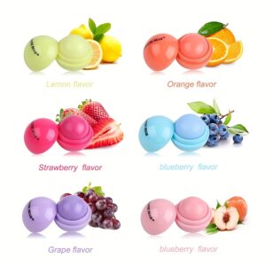 Moisturizing Lip Balm, Cute Ball-Shaped, Long-Lasting, Deep Hydration for Dry Skin, Unscented, Deep Moisturizing, Lipstick