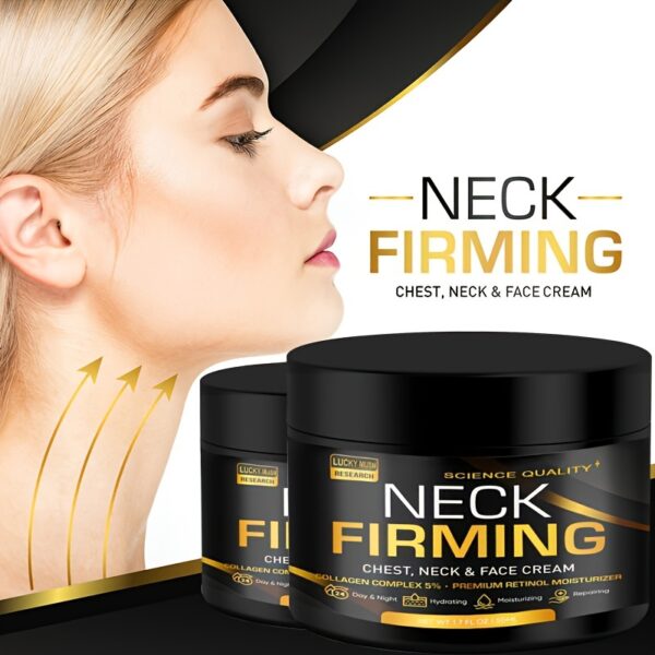 [Hydrating Firming Cream] 5% Complex Lucky Musn Neck, Chest & Face Firming Cream - Hyaluronic Acid, Collagen & Retinol, Hydrating Formula, Alcohol-Free, Moisturizing & Tightening for All Skin Types, 1.76fl.oz (50ml), Skincare Firming Cream | Elegant Packa - Image 3