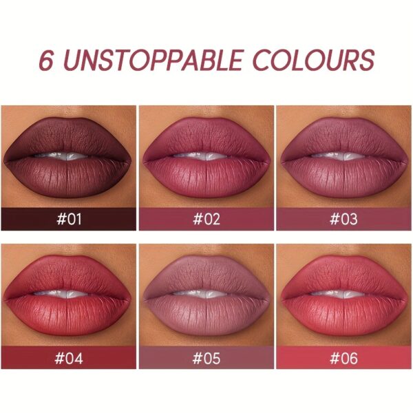 Golden Box Matte Lipstick + Lip Liner Lasting Waterproof Nude Lipstick 24 Hour Waterproof Velvet Nonstick Cup Lipgloss Lip Stain Pigmented Lip Makeup Valentine's Day Gifts - Image 10