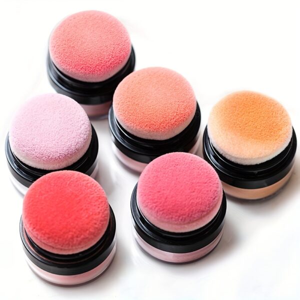 Nourishing Hydrating Blush - Radiant Complexion Boost with Natural-looking Nude Makeup - Ergonomic Mushroom Head Brush for Effortless Contour and Highlight Integration - Image 15