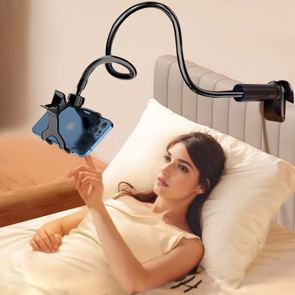 1pc Flexible Cell Phone Holder with Long Arm for iPhone 15 Pro Max, 12-14 - Hands-Free Mount for Lazy Days - Image 9