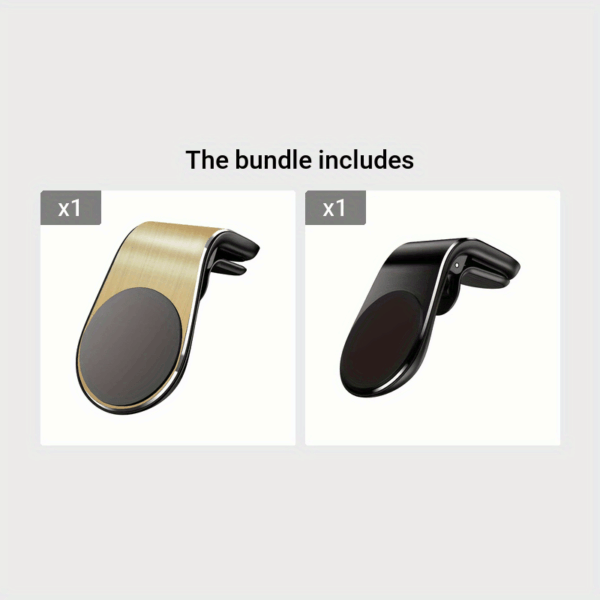 L Shape Air Vent Mount Stand Magnetic Mobile Holder Magnetic Car Phone Holder - Image 9