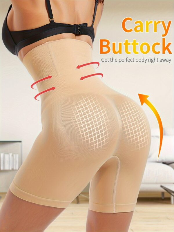 Solid Seamless High Waist Shaping Shorts, Tummy Control Compression Shorts To Lift & Shape Buttocks, Women's Underwear & Shapewear - Image 7