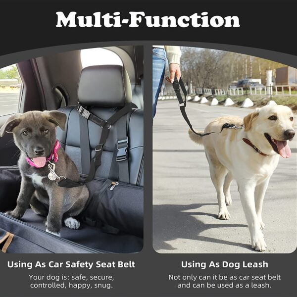 1pc Dog Seat Belt For Vehicle Secure, Pet Car Tether Safety Leash For Dogs In Vehicles, Dog Seatbelt Tether, Dog Seat Belt Buckle, Dog Car Seat Belt Christmas Gift - Image 8