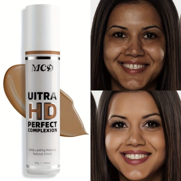 Full Coverage Concealer, Natural Matte Finish, Waterproof Long Lasting Liquid Foundation Suitable for Concealing Dark Circles Acne Blemishes - Image 8