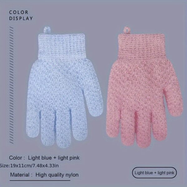 Exfoliating Shower Gloves for Deep Cleansing & Massage - Body Scrubber, Removes Dead Skin & Dryness - Image 7