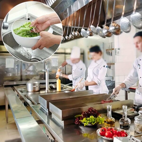 Multi-Functional Rice & Vegetable Washer - Manual Oval Sieve with Commercial Grade Quality, Perfect for Wedding Gifts - Image 16